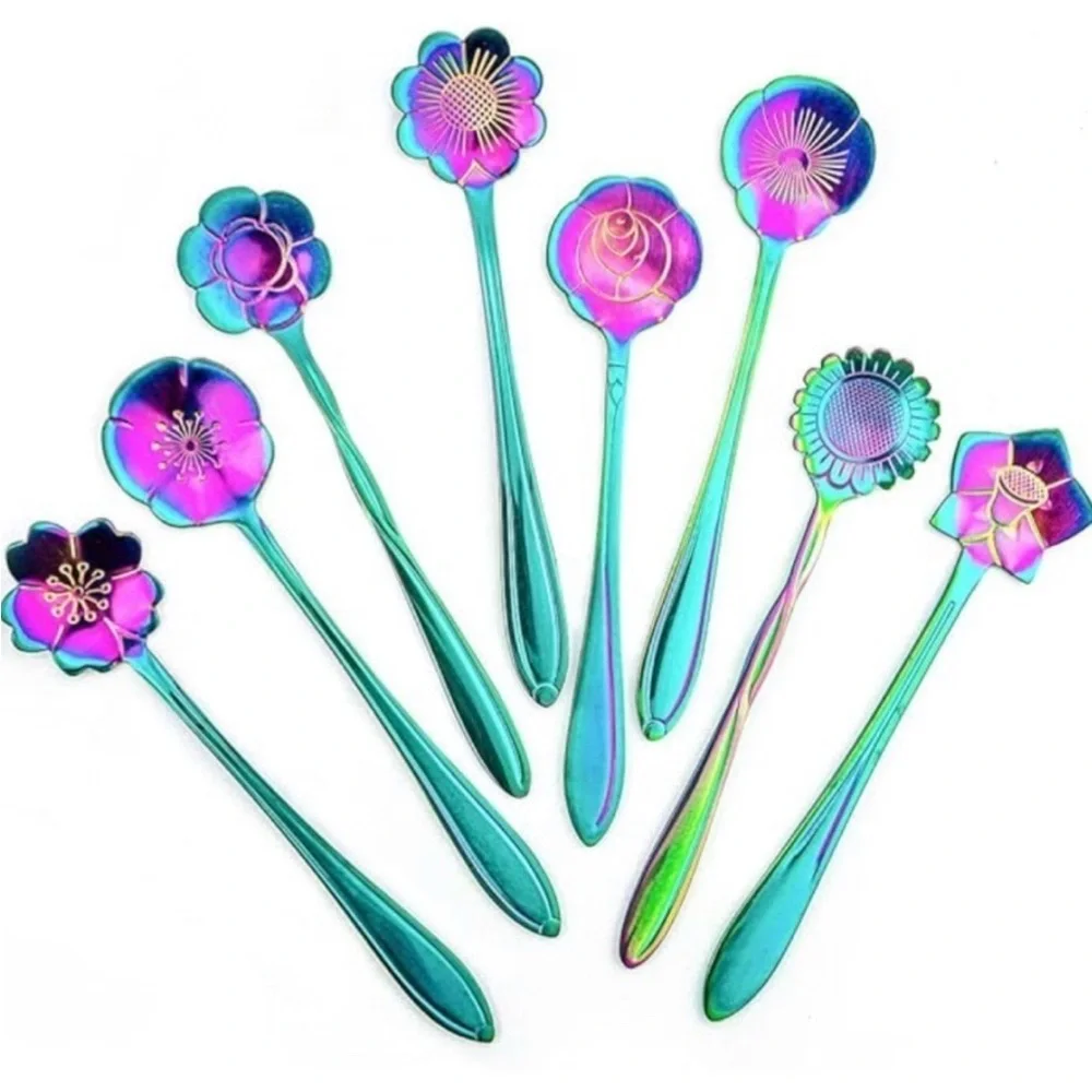 Set/2 Floral Spoons, Multicolor (SAKURA + PANSY) - Picture 11 of 12